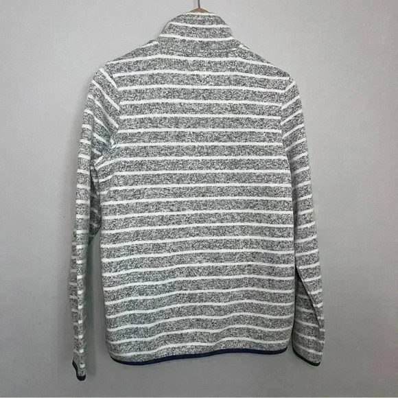 THREAD + SUPPLY 1/4 Zip Striped Fleece Pullover Size M in EUC - Picture 3 of 6